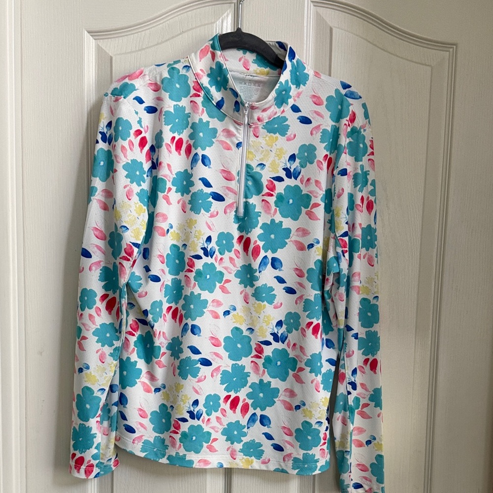 G lifestyle Floral Quarter-Zip Pullover